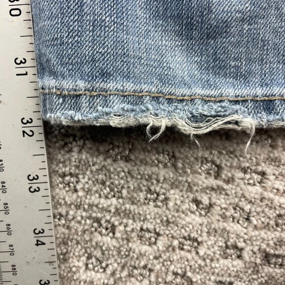 Silver Jeans Zac Men Size W33 / L34 Denim Pants Washed Blue Straight Leg Casual - Picture 10 of 16